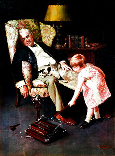 Pals 1976 Advertisement for Bissell Limited Edition Print - Norman Rockwell Pals 1976 Advertisement for Bissell Limited Edition Print - Norman Rockwell