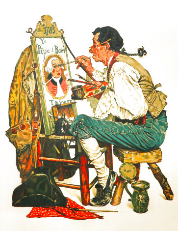 Ye Pipe And Bowl AP Limited Edition Print - Norman Rockwell