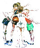 Four Sporting Boys: Basketball Limited Edition Print by Norman Rockwell - 0