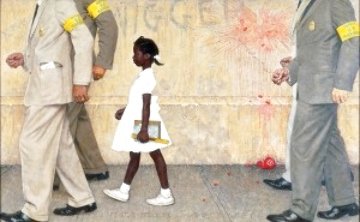 Problems We All Live With 1964 1981 Limited Edition Print - Norman Rockwell Problems We All Live With 1964 1981 Limited Edition Print - Norman Rockwell