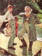 Huckleberry Finn Suite of 8 Prints 1972 HS Limited Edition Print by Norman Rockwell - 0