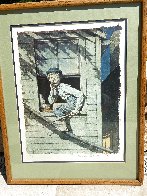 Tom Sawyer 1973 - Framed Suite of 8 Lithographs Limited Edition Print by Norman Rockwell - 1