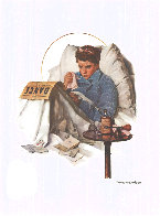 Cold 1950 Limited Edition Print by Norman Rockwell - 0