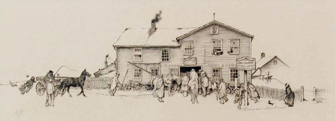 Blacksmith Shop 1971 Limited Edition Print by Norman Rockwell