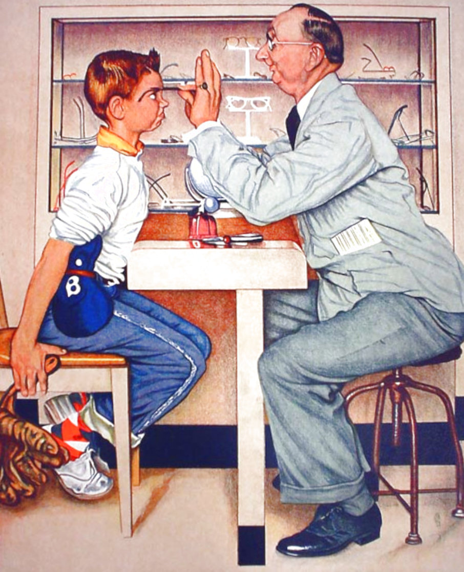 Optometrist 1977 Limited Edition Print by Norman Rockwell