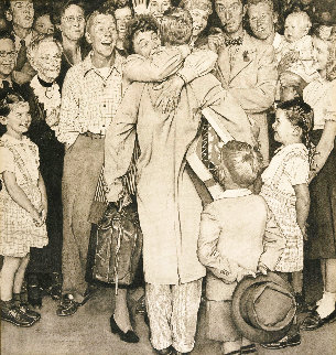 Homecoming AP 1948 Drawing - Norman Rockwell