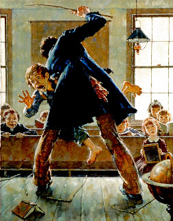 Spanking AP 1972 HS Limited Edition Print - Norman Rockwell