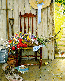 Spring Flowers HS Limited Edition Print - Norman Rockwell