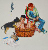 Lickin Good Bath Limited Edition Print by Norman Rockwell - 0