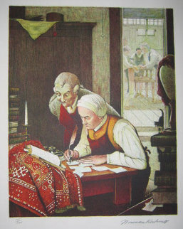 Poor Richards Almanac Suite of 7 1973 Limited Edition Print - Norman Rockwell Poor Richards Almanac Suite of 7 1973 Limited Edition Print - Norman Rockwell