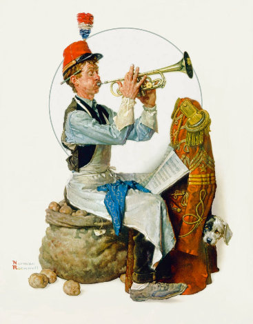 Trumpeter AP HS Limited Edition Print - Norman Rockwell