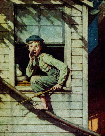 Tom Sawyer Folio Suite of 8 1973 HS Limited Edition Print - Norman Rockwell