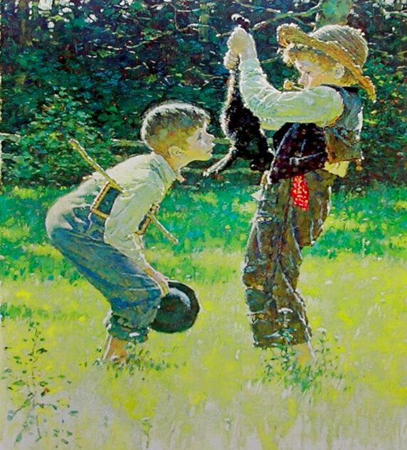Dead Cat AP 1973 HS Limited Edition Print by Norman Rockwell Dead Cat AP 1973 HS Limited Edition Print by Norman Rockwell