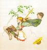 Swing HS Limited Edition Print by Norman Rockwell - 0 Swing HS Limited Edition Print by Norman Rockwell - 0