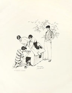 Fido's Dog House 1973 Limited Edition Print - Norman Rockwell Fido's Dog House 1973 Limited Edition Print - Norman Rockwell
