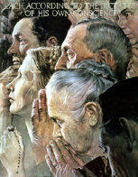 Freedom of Religion 1972 Limited Edition Print by Norman Rockwell - 0