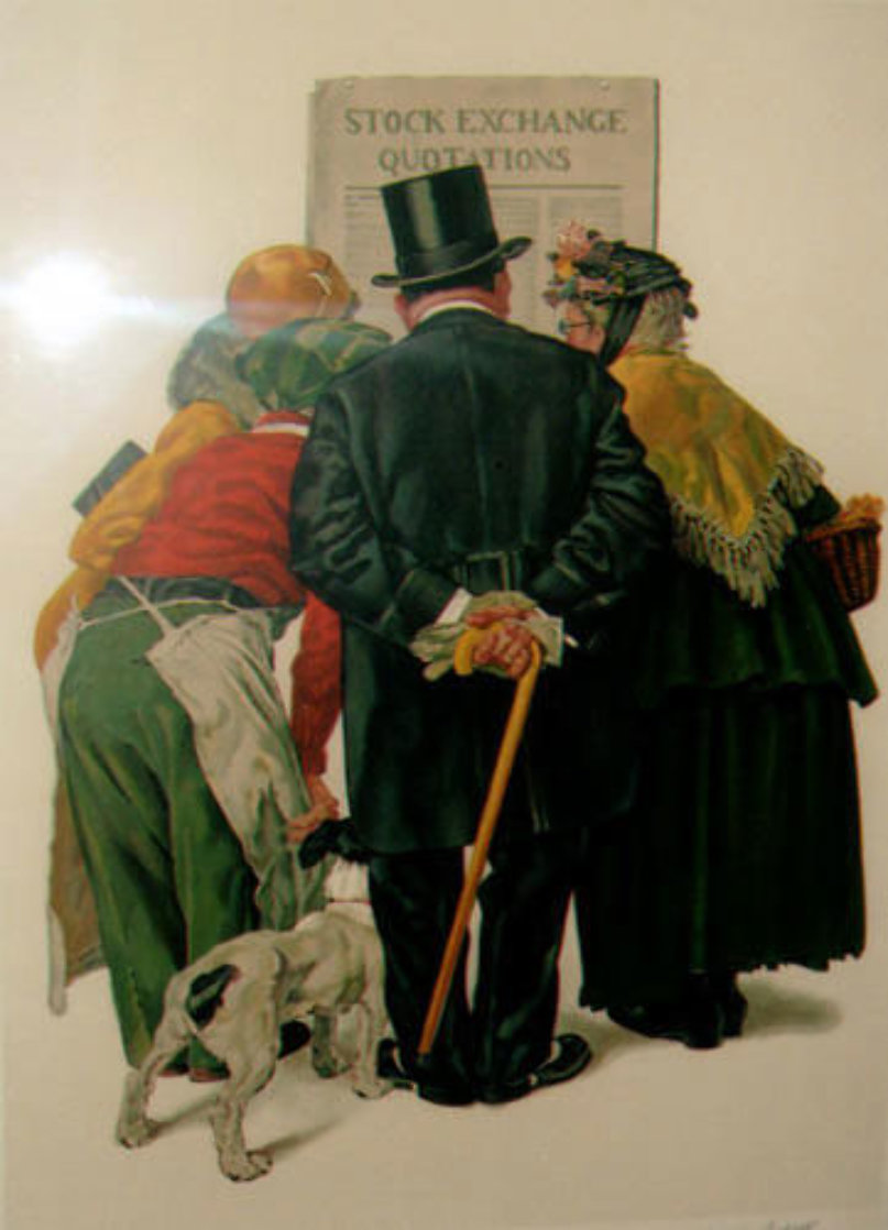 Stock Exchange 1977 Limited Edition Print by Norman Rockwell Stock Exchange 1977 Limited Edition Print by Norman Rockwell