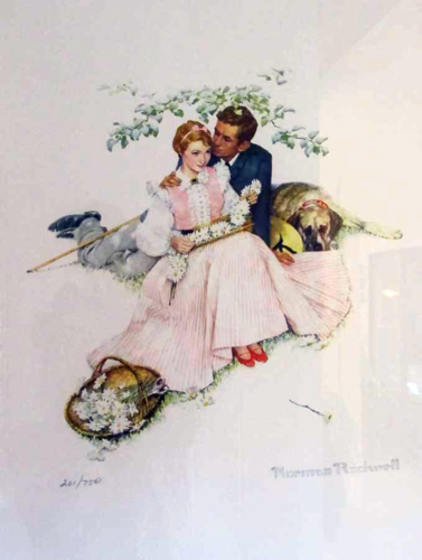 Flowers in Tender Bloom 1955 Limited Edition Print by Norman Rockwell