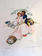 Flowers in Tender Bloom 1955 Limited Edition Print by Norman Rockwell - 0