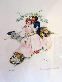 Flowers in Tender Bloom 1955 Limited Edition Print - Norman Rockwell