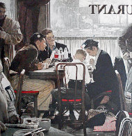 Saying Grace AP Limited Edition Print by Norman Rockwell - 0 Saying Grace AP Limited Edition Print by Norman Rockwell - 0