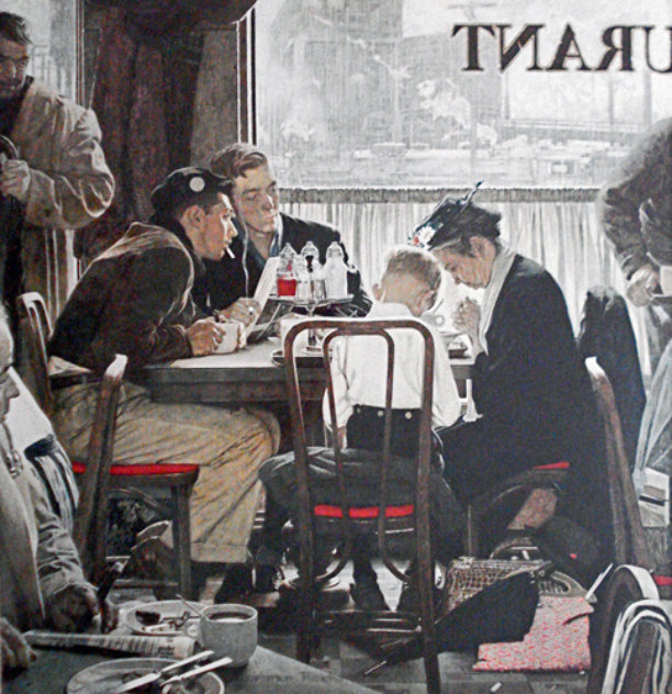 Saying Grace AP Limited Edition Print by Norman Rockwell
