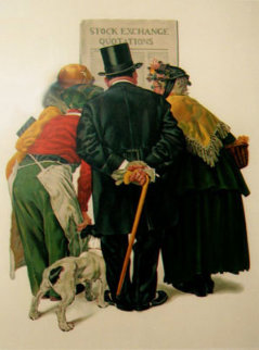 Stock Exchange 1977 Limited Edition Print - Norman Rockwell