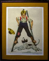 Boy on Stilts 1976 Limited Edition Print by Norman Rockwell - 1