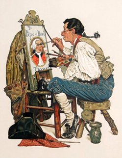 Ye Pipe And Bowl AP 1976 Limited Edition Print - Norman Rockwell Ye Pipe And Bowl AP 1976 Limited Edition Print - Norman Rockwell