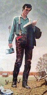 Young Lincoln 1977 Limited Edition Print - Norman Rockwell Young Lincoln 1977 Limited Edition Print - Norman Rockwell