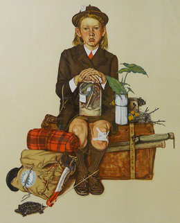 Home From Camp AP 1976 Limited Edition Print - Norman Rockwell Home From Camp AP 1976 Limited Edition Print - Norman Rockwell