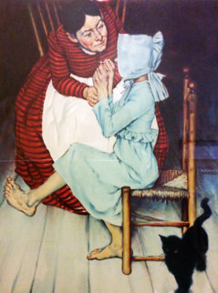 My Hand Shook, From the Huck Finn Collection AP 1972 Limited Edition Print - Norman Rockwell My Hand Shook, From the Huck Finn Collection AP 1972 Limited Edition Print - Norman Rockwell