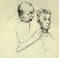 At the Barber 1974 Limited Edition Print by Norman Rockwell - 0 At the Barber 1974 Limited Edition Print by Norman Rockwell - 0