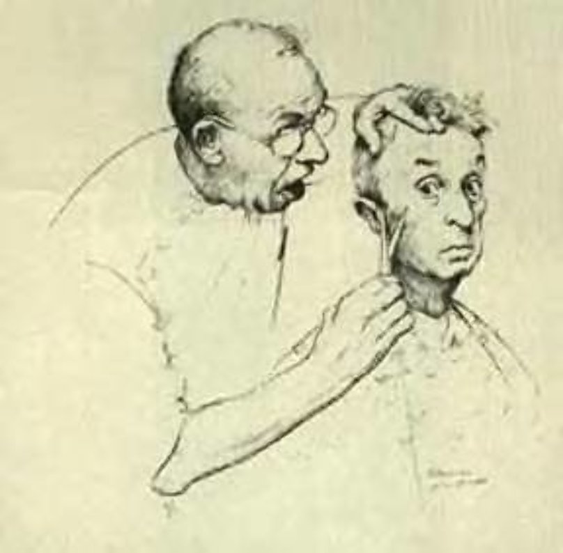 Norman Rockwell At The Barber 1974 