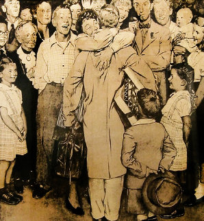 Homecoming (Christmas) 1971 Limited Edition Print - Norman Rockwell