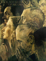 Freedom of Religion 1972 Limited Edition Print by Norman Rockwell - 0 Freedom of Religion 1972 Limited Edition Print by Norman Rockwell - 0