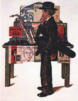 Jazz It Up AP 1976 Limited Edition Print - Norman Rockwell Jazz It Up AP 1976 Limited Edition Print - Norman Rockwell