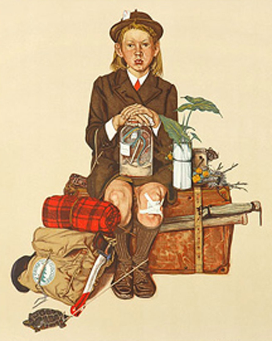 Back From Camp 1976 Limited Edition Print by Norman Rockwell Back From Camp 1976 Limited Edition Print by Norman Rockwell