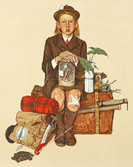 Back From Camp 1976 Limited Edition Print by Norman Rockwell Back From Camp 1976 Limited Edition Print by Norman Rockwell