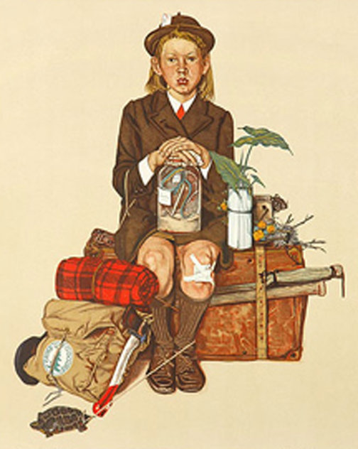 Back From Camp 1976 Limited Edition Print by Norman Rockwell