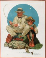 Catching the Big One AP Limited Edition Print by Norman Rockwell - 1 Catching the Big One AP Limited Edition Print by Norman Rockwell - 1