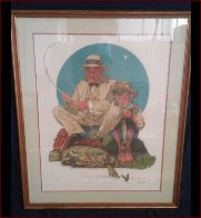 Catching the Big One AP Limited Edition Print by Norman Rockwell - 2 Catching the Big One AP Limited Edition Print by Norman Rockwell - 2