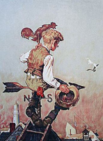 Under Sail AP 1976 Limited Edition Print - Norman Rockwell