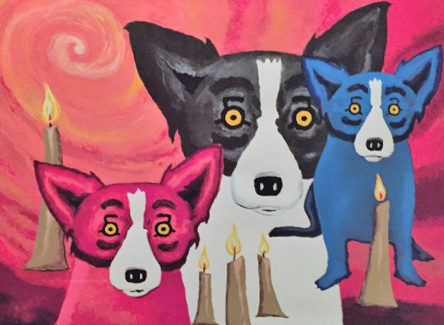 By the Light of the Journey 1997 Limited Edition Print by Blue Dog George Rodrigue By the Light of the Journey 1997 Limited Edition Print by Blue Dog George Rodrigue