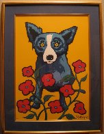 A Garden Party 1998 Limited Edition Print by Blue Dog George Rodrigue - 1