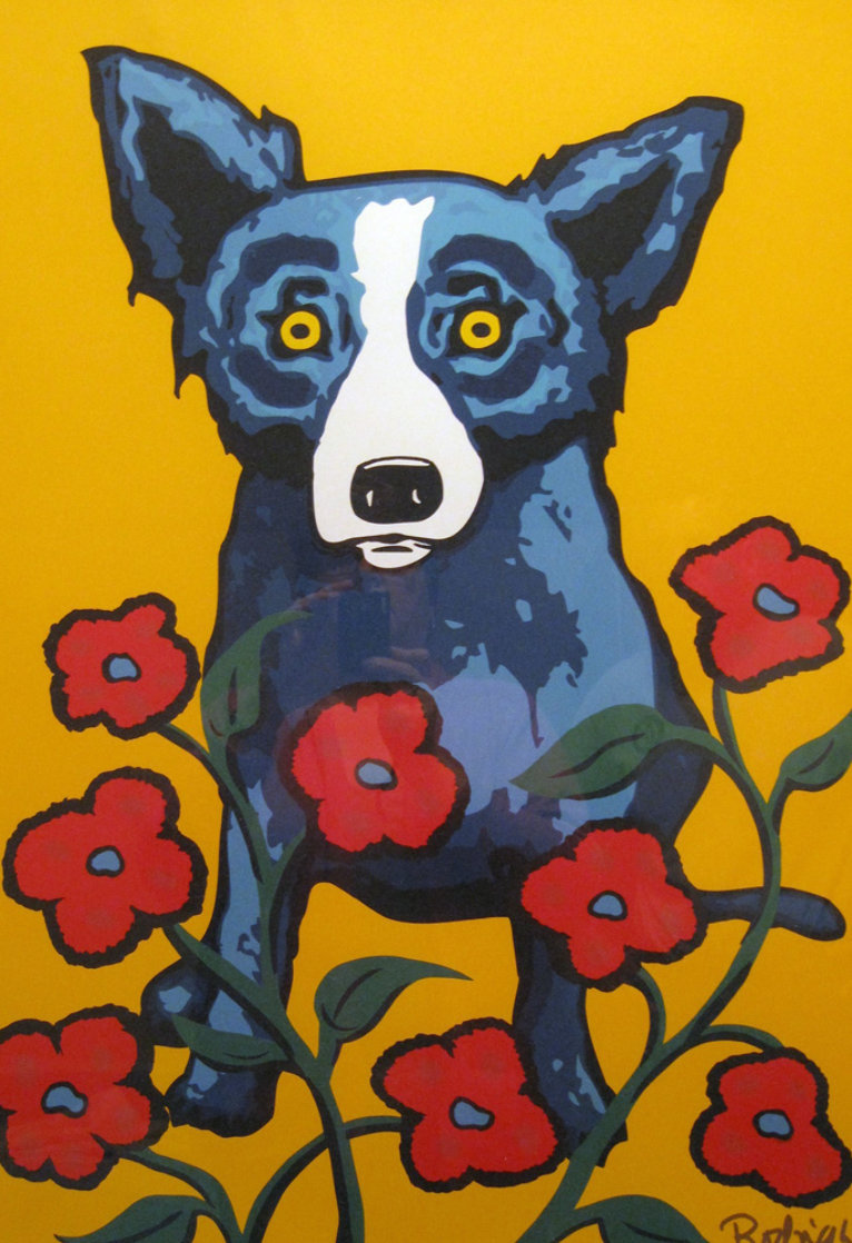 A Garden Party 1998 Limited Edition Print by Blue Dog George Rodrigue