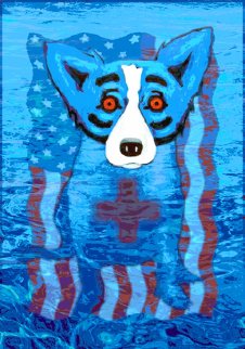 We Will Rise Again New Orleans 2005 Limited Edition Print - Blue Dog George Rodrigue We Will Rise Again New Orleans 2005 Limited Edition Print - Blue Dog George Rodrigue