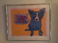 Sometimes I Feel Like a Blue Dog 1991 Limited Edition Print by Blue Dog George Rodrigue - 1 Sometimes I Feel Like a Blue Dog 1991 Limited Edition Print by Blue Dog George Rodrigue - 1