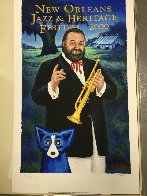 New Orleans. Jazz Fest Poster Signed 2000 HS Limited Edition Print by Blue Dog George Rodrigue - 1 New Orleans. Jazz Fest Poster Signed 2000 HS Limited Edition Print by Blue Dog George Rodrigue - 1