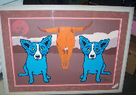 Moo Cow Blues 1993 Limited Edition Print by Blue Dog George Rodrigue - 1